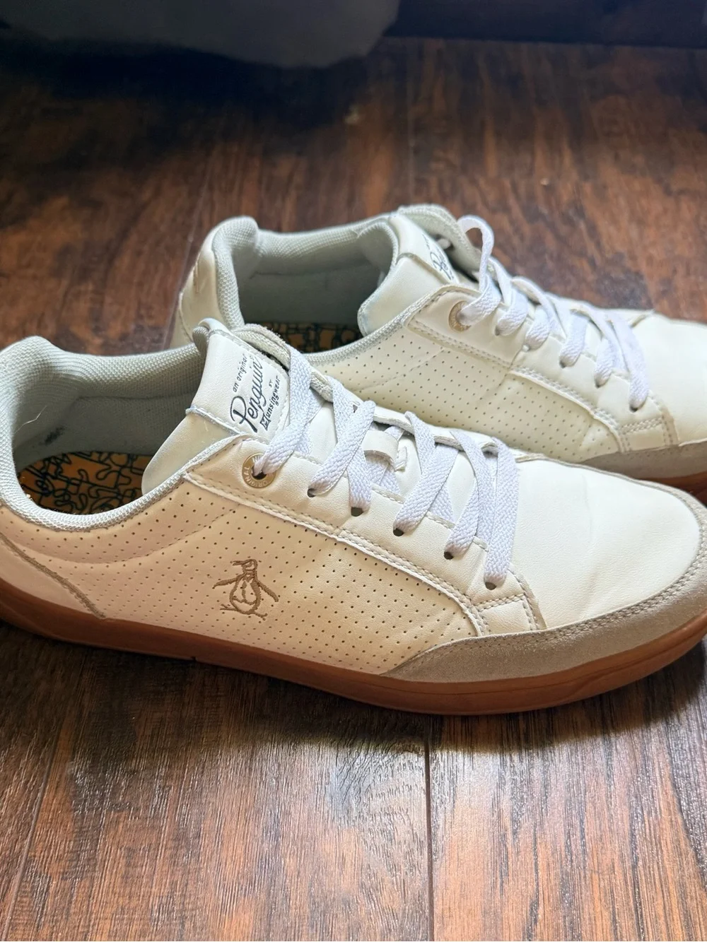 Original Penguin Men's Cream Low-Top Sneakers